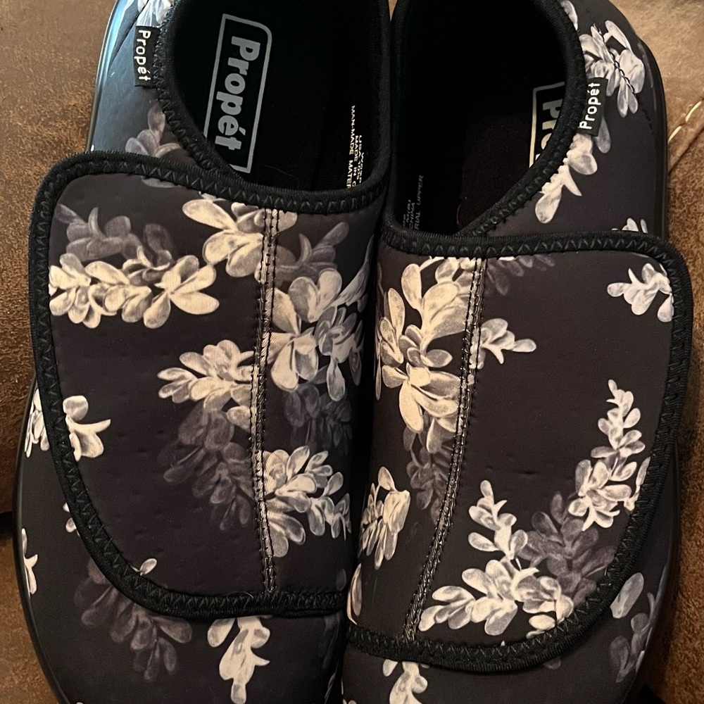 Propet Black and White Shoes